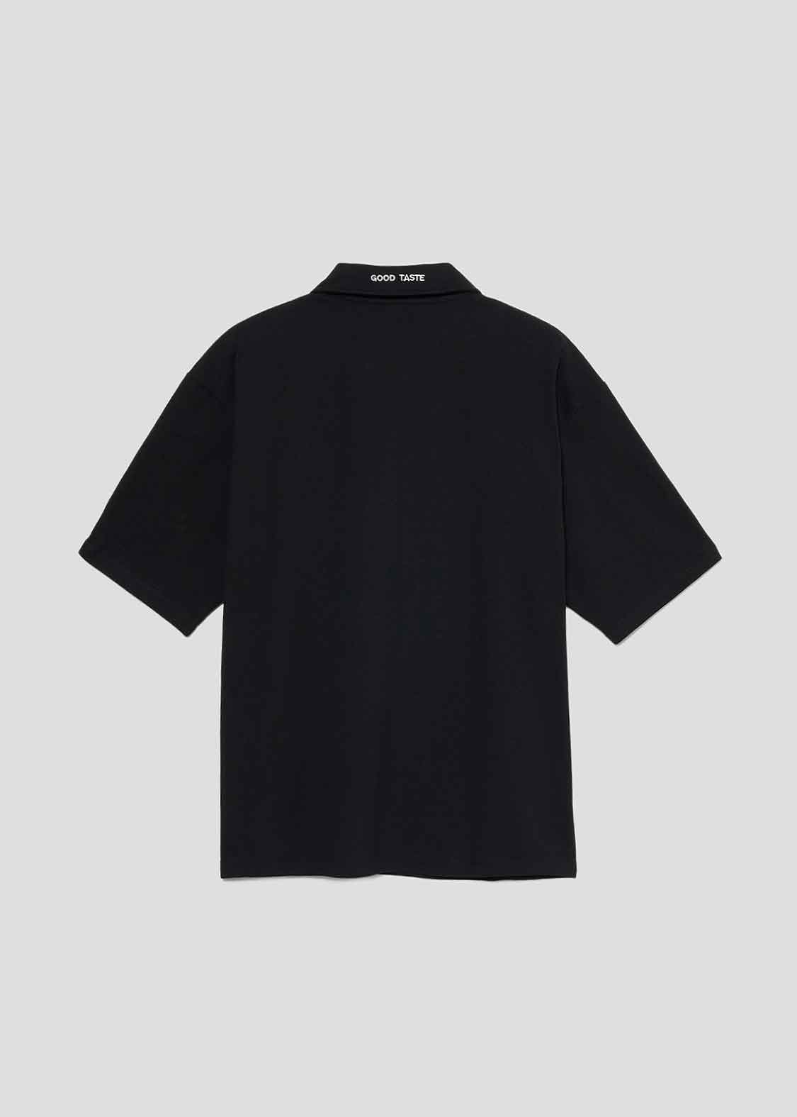 Half ZIp Polo Big Short Sleeve Tee (Beautiful Shadow Burger)