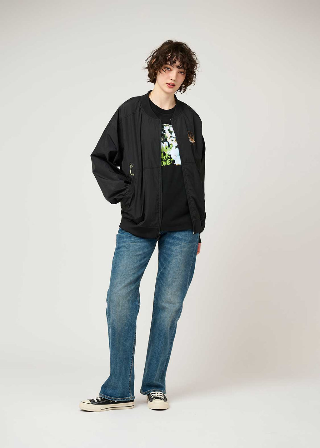 GREMLINS Drop Shoulder Reversible Blouson (GREMLINS_Gizmo Helmet)