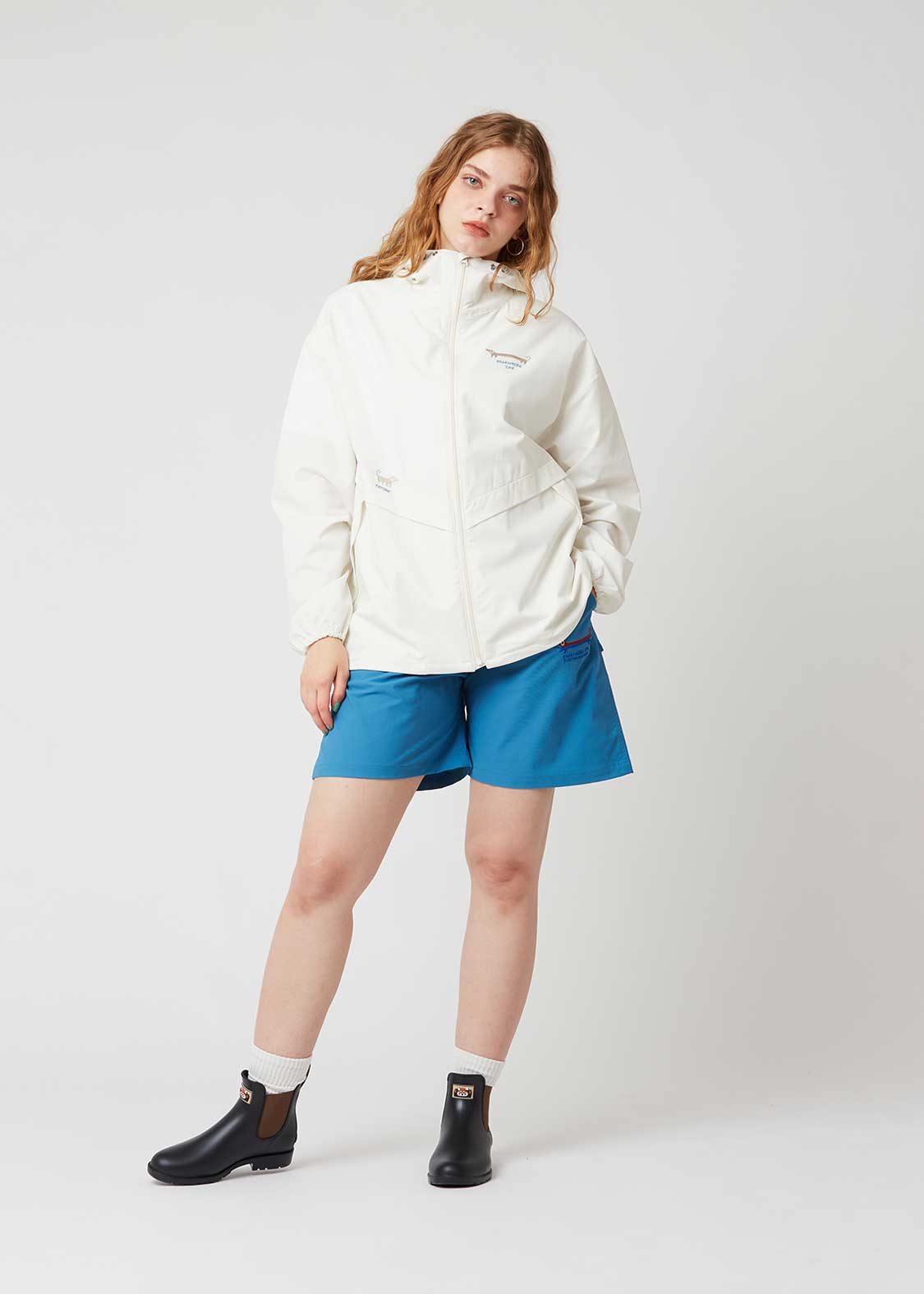 Nagasugiru Inu | Water-Repellent Zip Hoodie