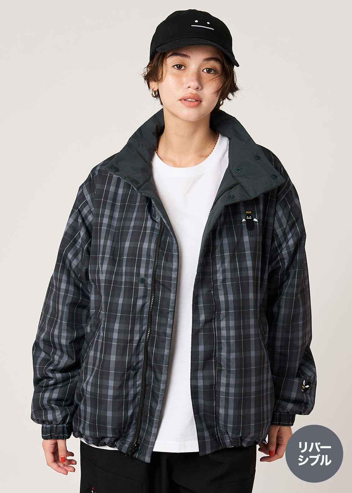 Beautiful Shadow Devil And Angel | Reversible Padded Blouson
