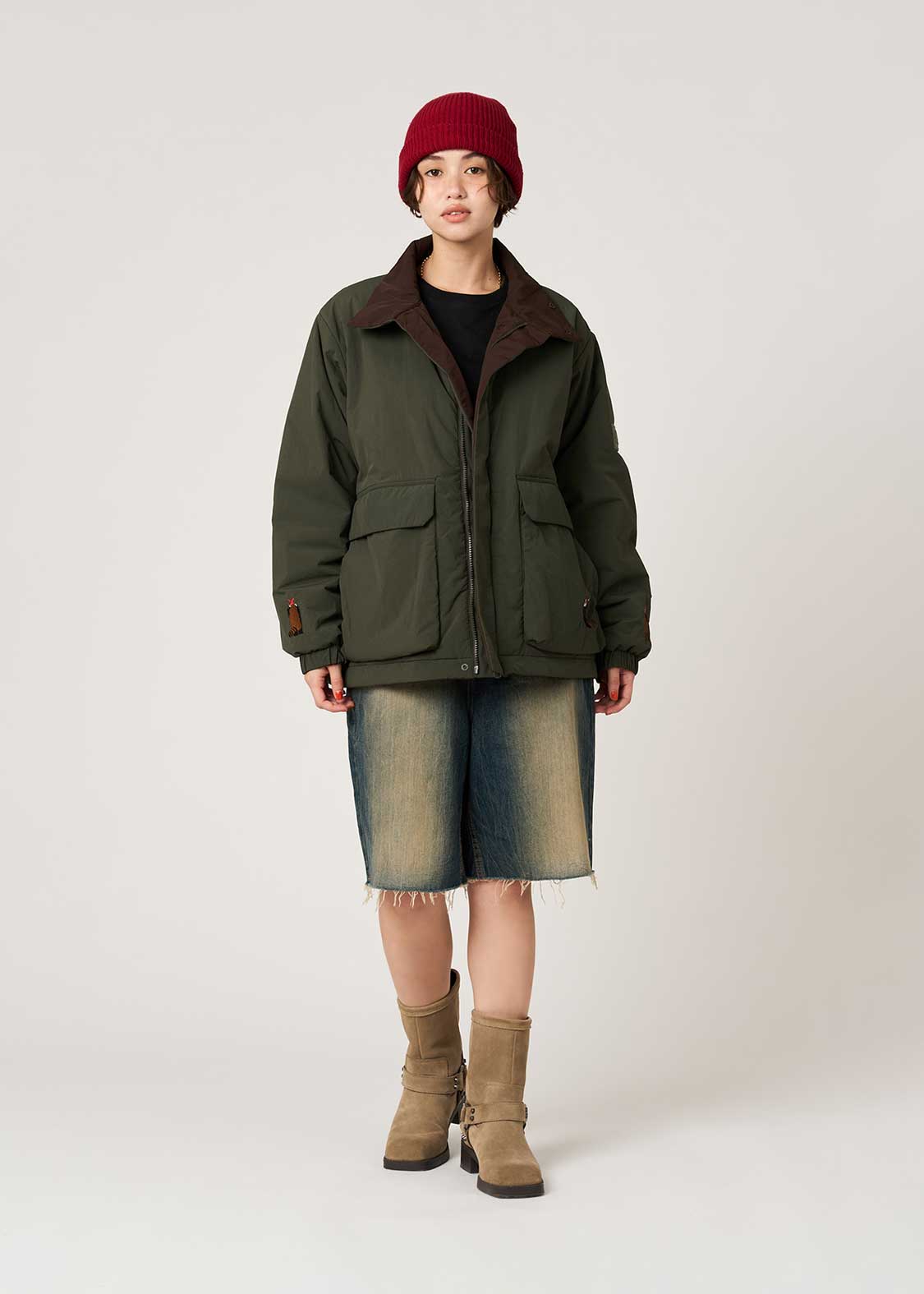 Ikaku Back Style | Reversible Padded Blouson