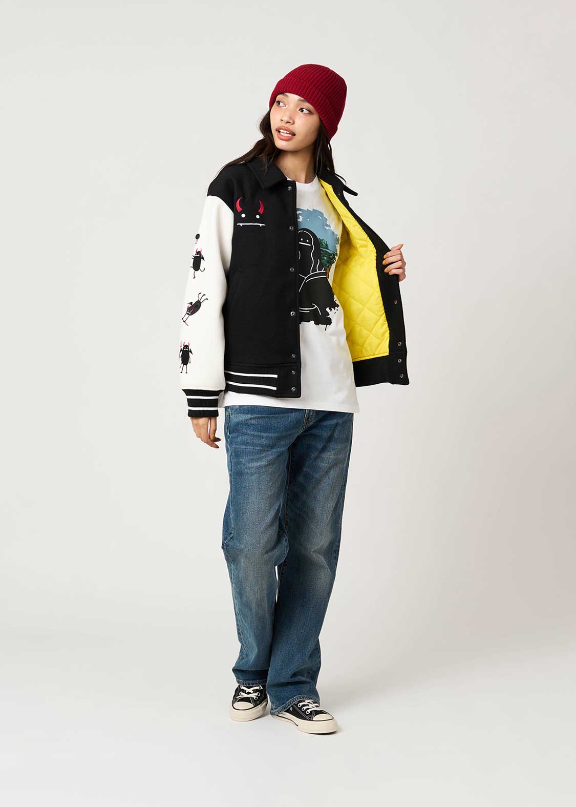 Beautiful Shadow Devil And Angel | Stadium Jacket