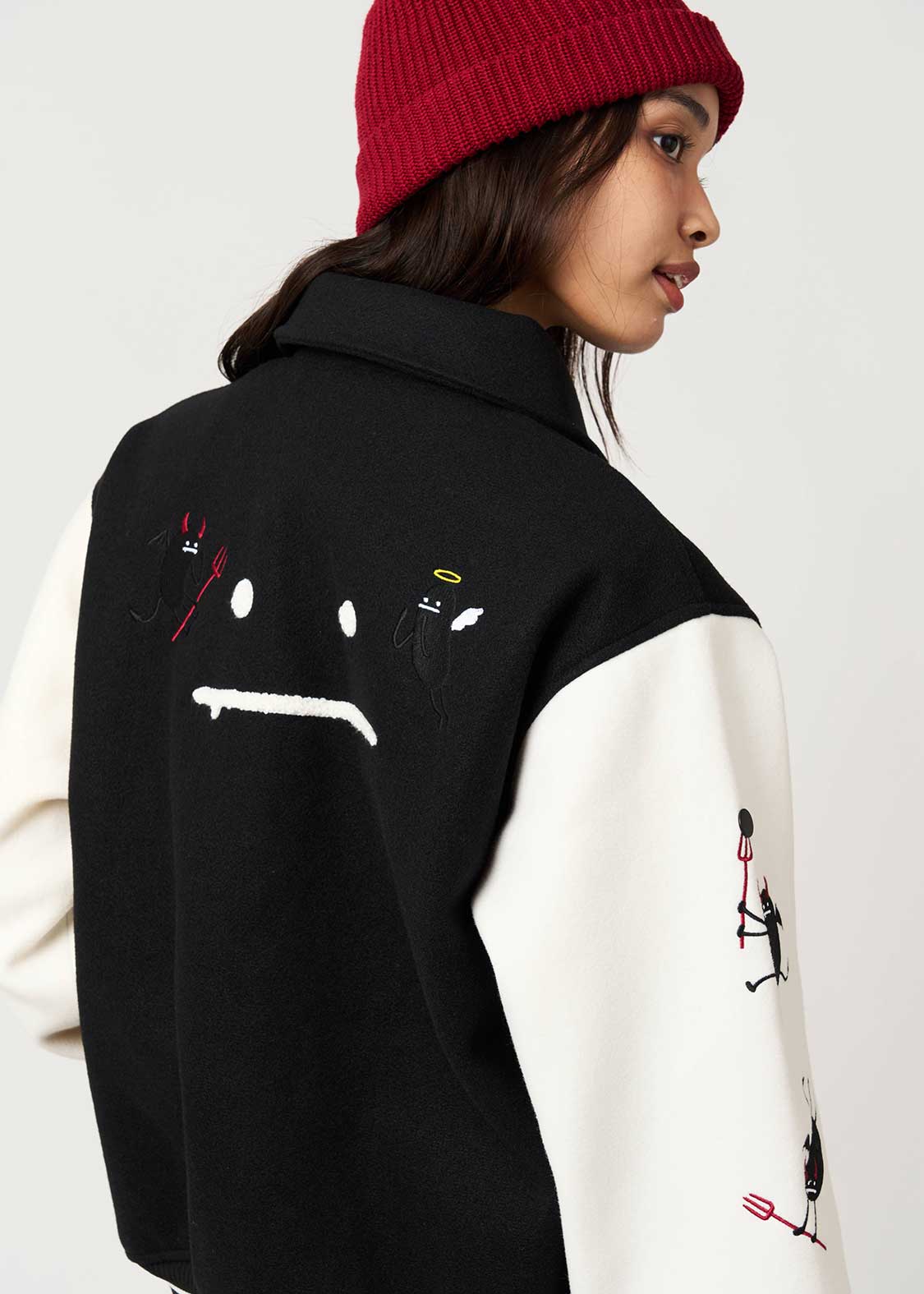 Beautiful Shadow Devil And Angel | Stadium Jacket