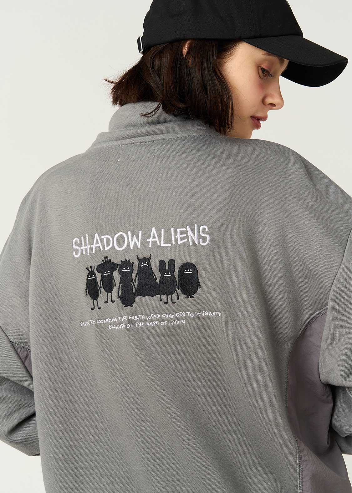 Beautiful Shadow Aliens | Fleece Stand-Up Zip Blouson