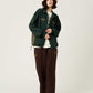 Painted Nagasugiru Inu | Fleece Stand-Up Zip Blouson