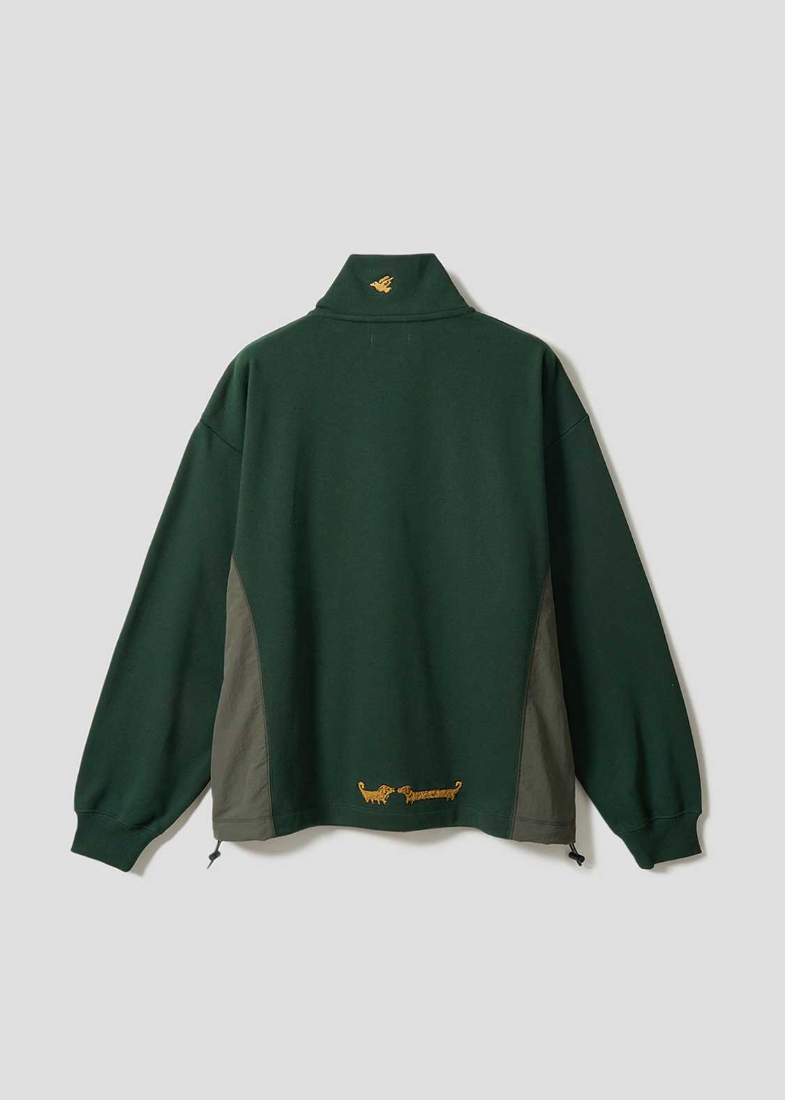 Painted Nagasugiru Inu | Fleece Stand-Up Zip Blouson