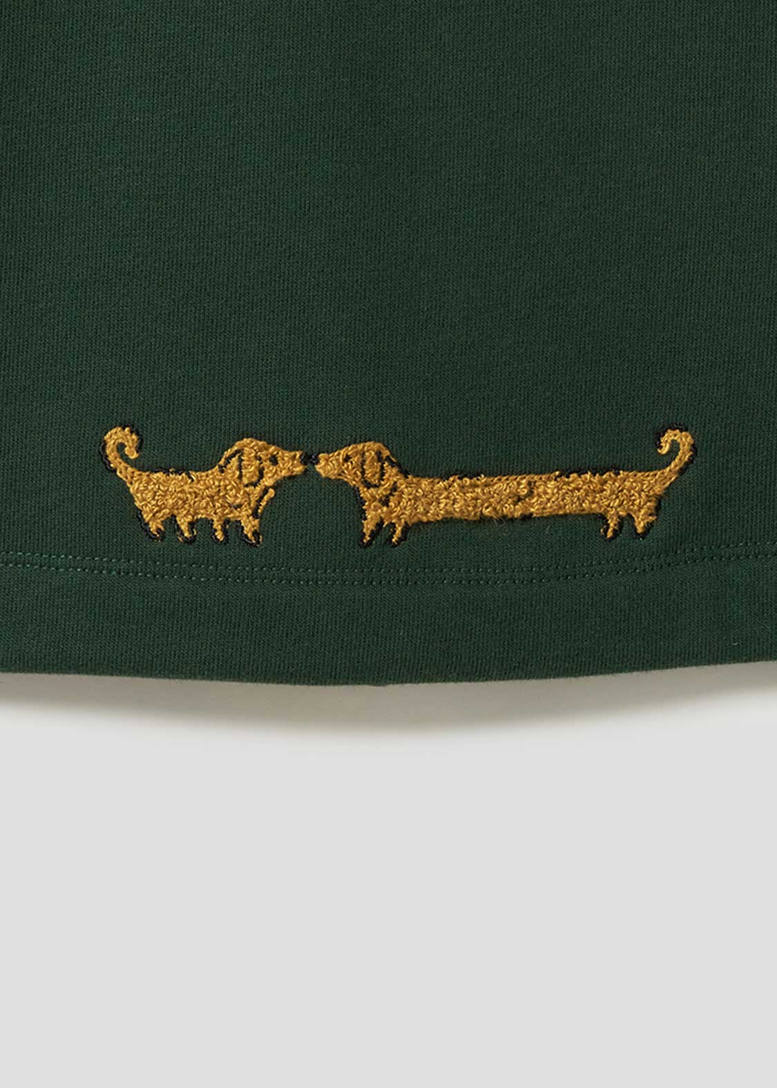 Painted Nagasugiru Inu | Fleece Stand-Up Zip Blouson