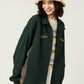 Painted Nagasugiru Inu | Fleece Stand-Up Zip Blouson