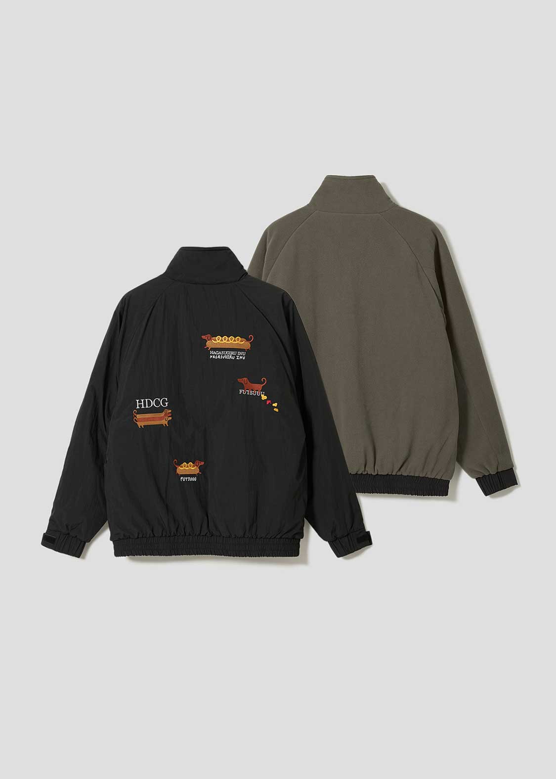Nagasugiru Inu Meets Hot Dog | Reversible Blouson