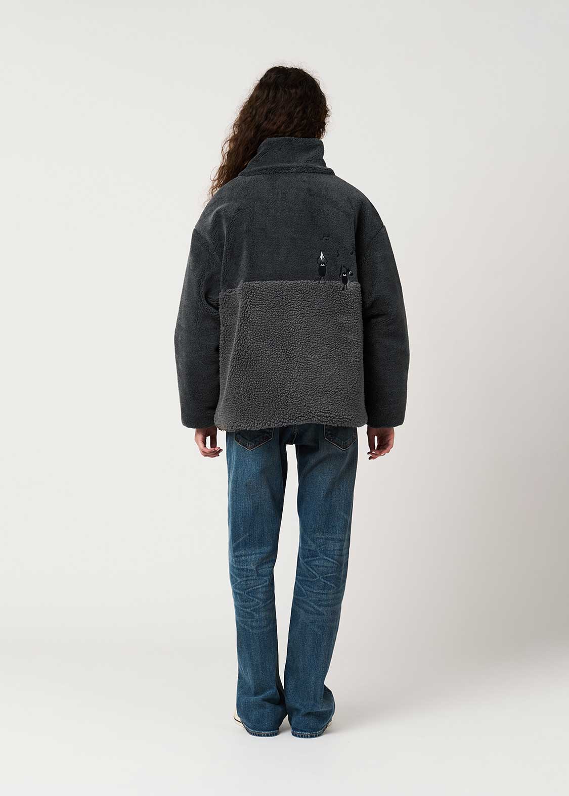 Beautiful Shadow Orchestra | Reversible Boa Blouson