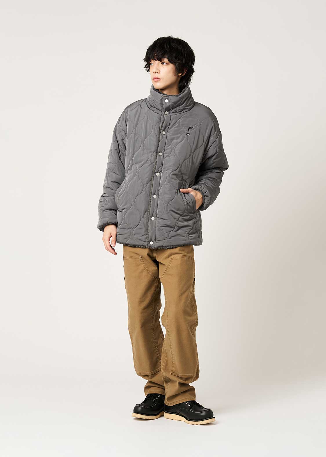 Beautiful Shadow Orchestra | Reversible Boa Blouson