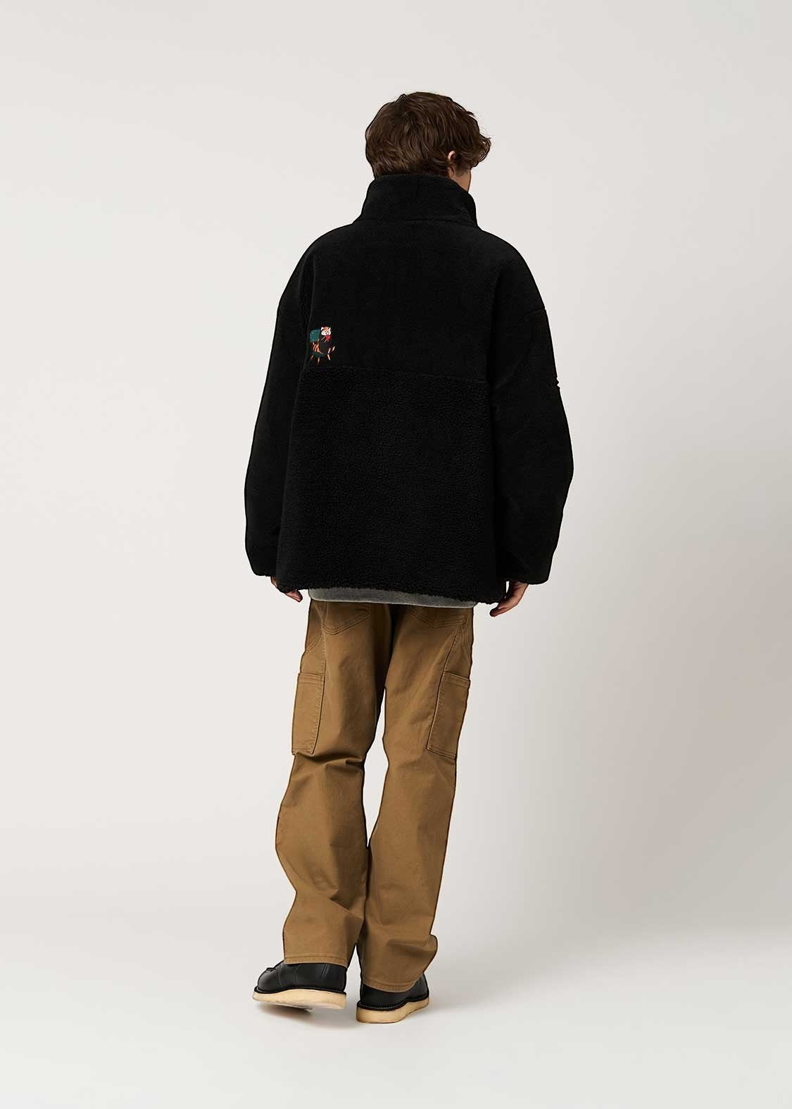 Ikaku Suwari | Reversible Boa Blouson