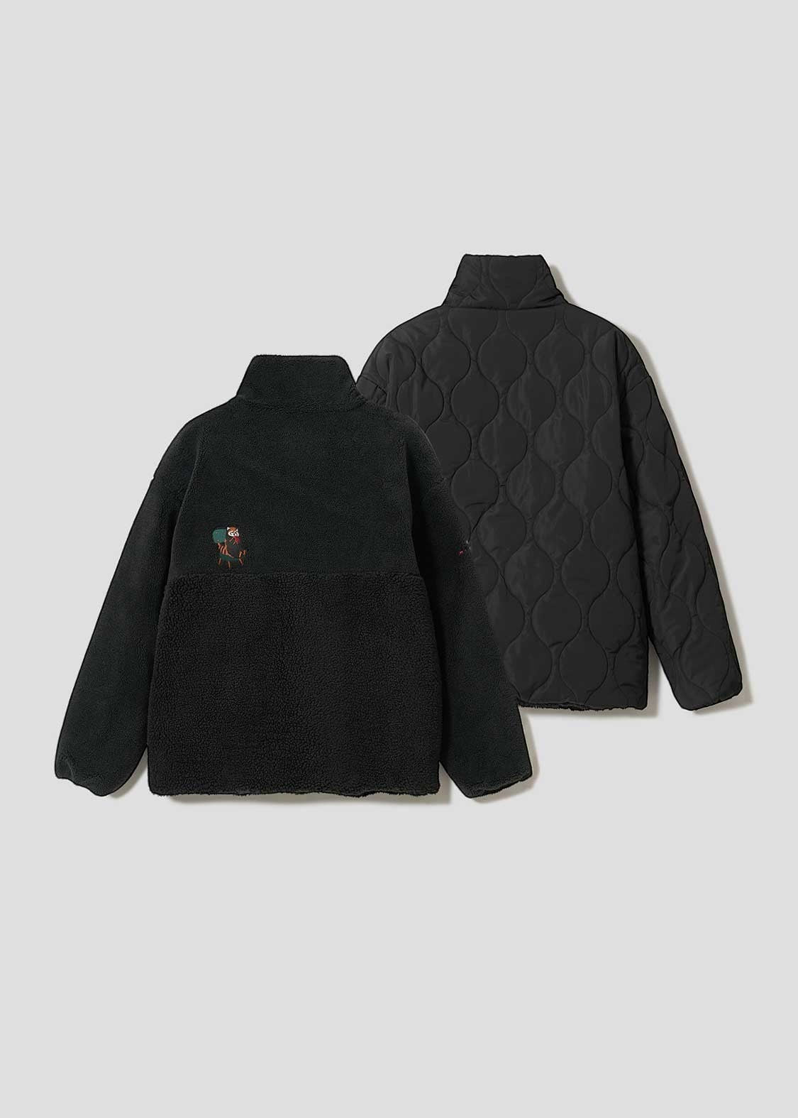 Ikaku Suwari | Reversible Boa Blouson