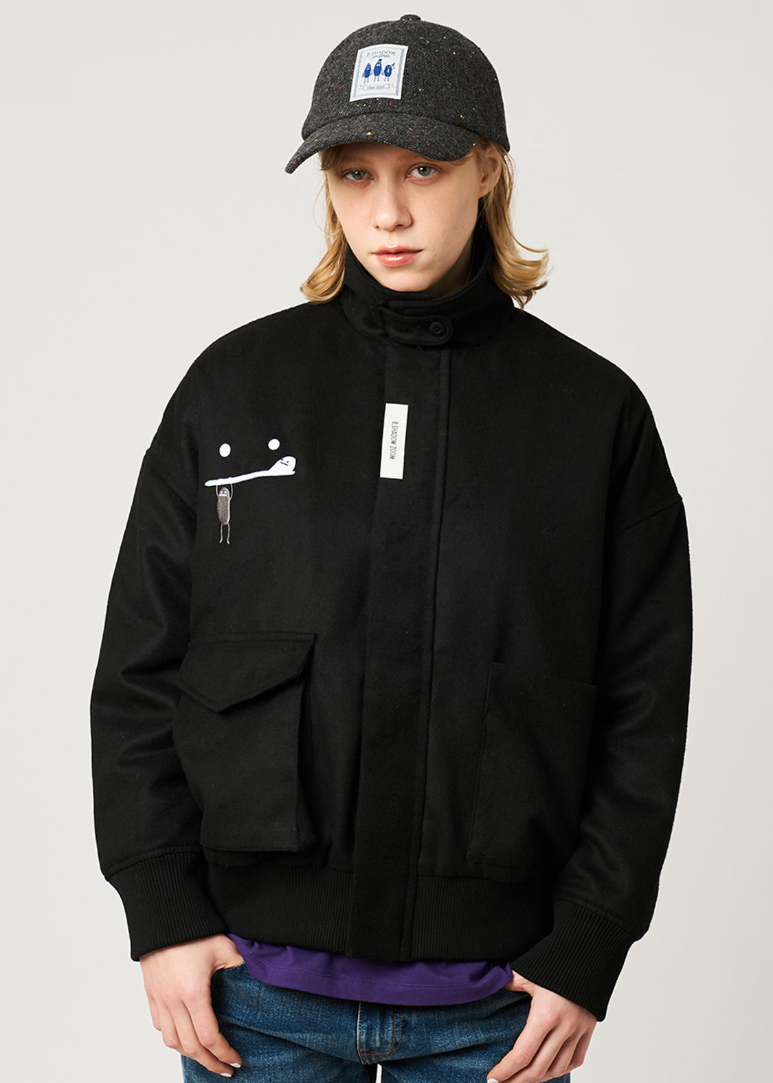 Beautiful Shadow Zoom | Melton Padded Jacket
