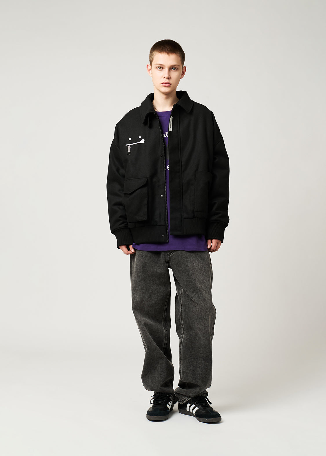 Beautiful Shadow Zoom | Melton Padded Jacket