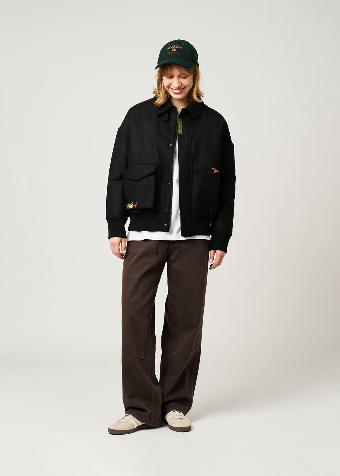 Nagasugiru Inu | Melton Padded Jacket