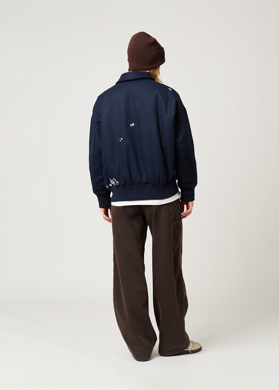 Rolling Pandas | Melton Padded Jacket