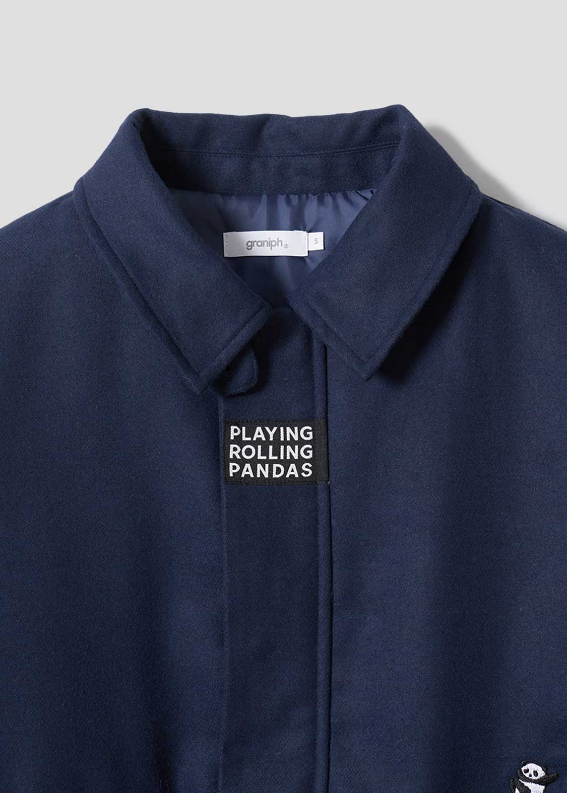 Rolling Pandas | Melton Padded Jacket