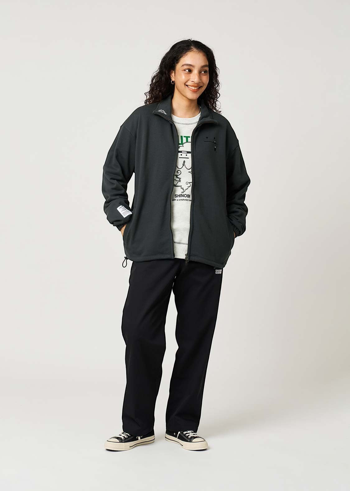 Beautiful Shadow Shinobi | Fleece Stand-Up Zip Blouson