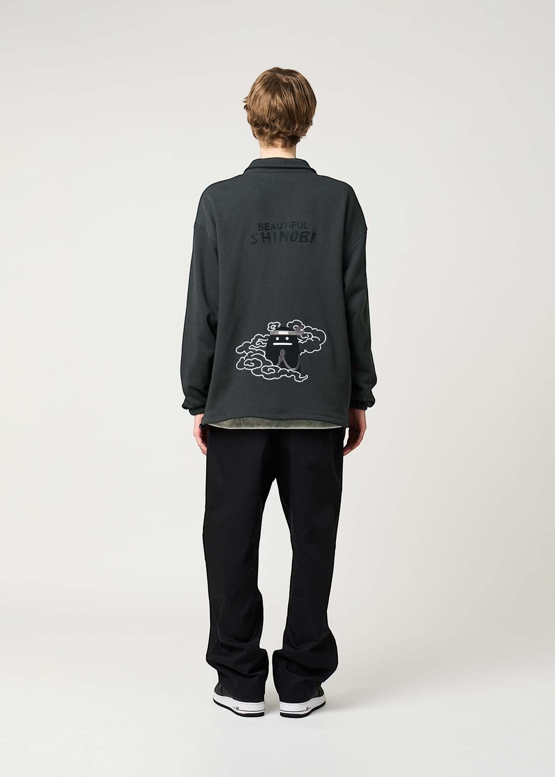 Beautiful Shadow Shinobi | Fleece Stand-Up Zip Blouson