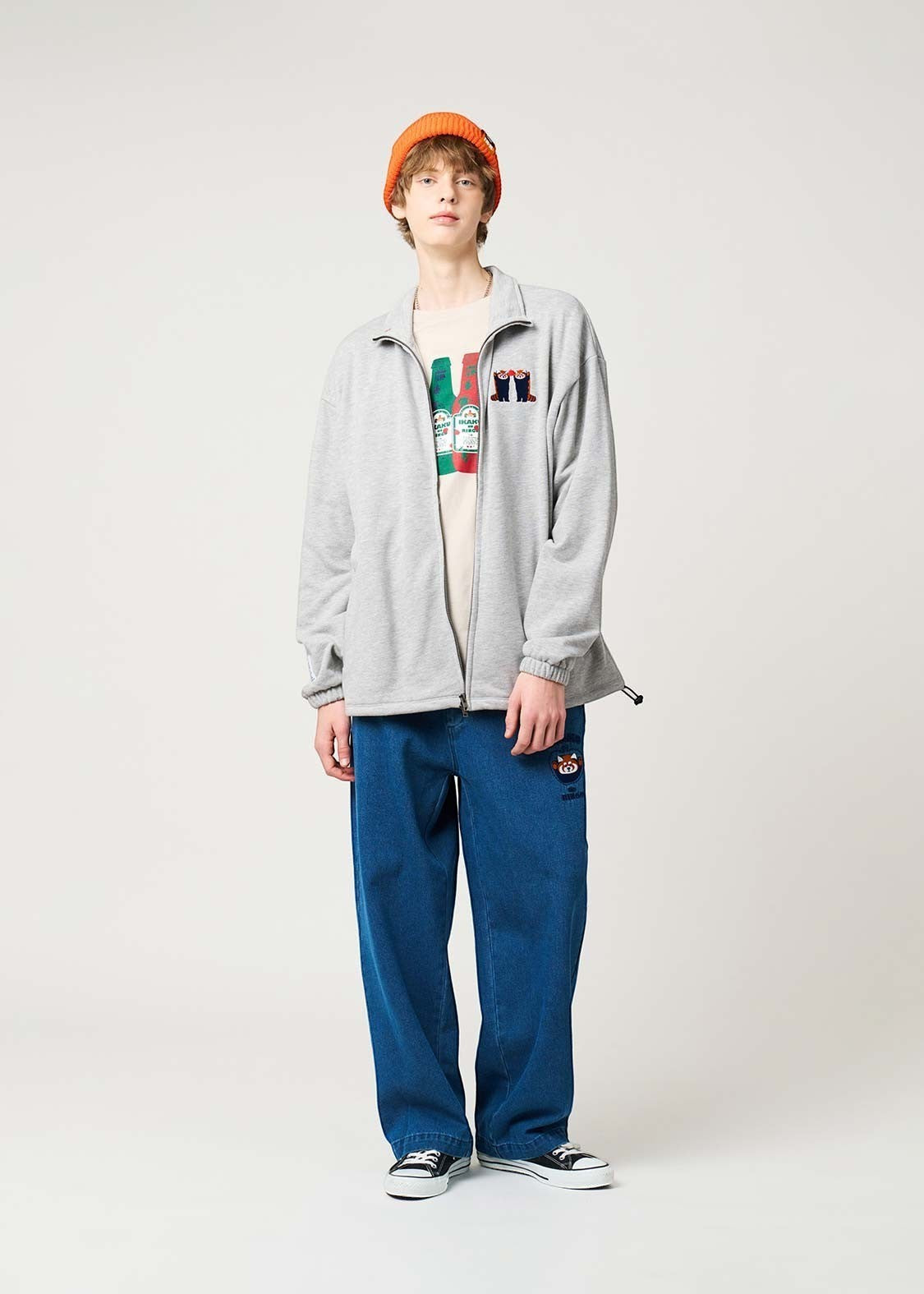 Ikaku Noringo | Fleece Stand-Up Zip Blouson