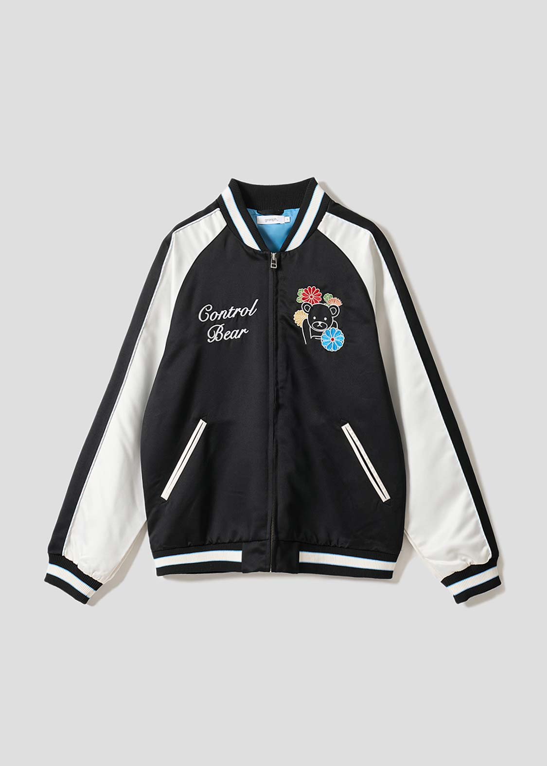 Japanese Flower Control Bear | Sukajan Jacket