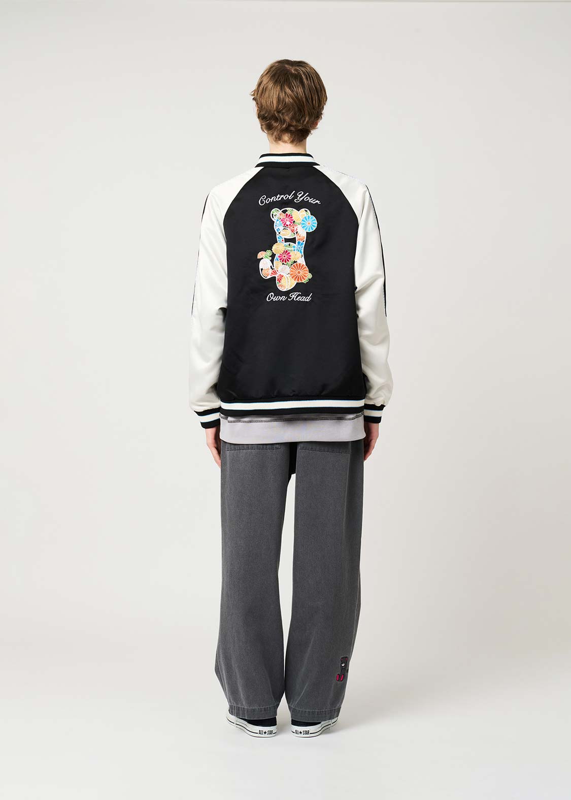 Japanese Flower Control Bear | Sukajan Jacket