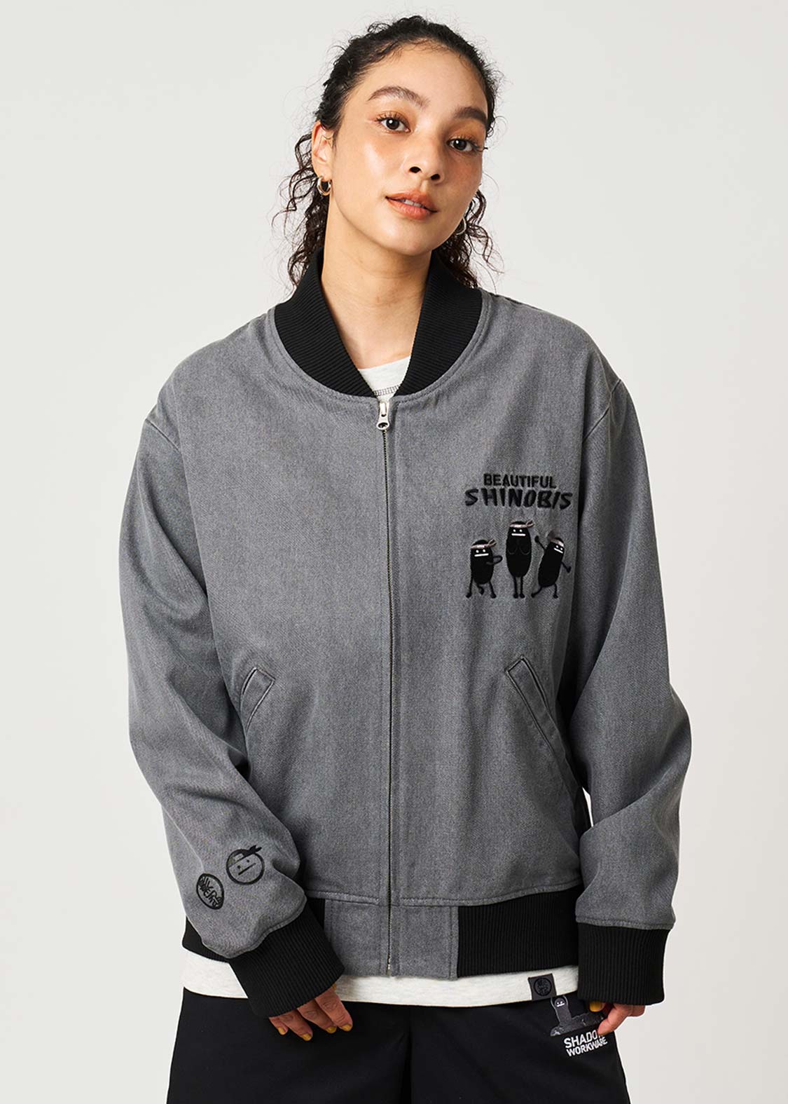 Beautiful Shadow Shinobi | Denim Zip Blouson