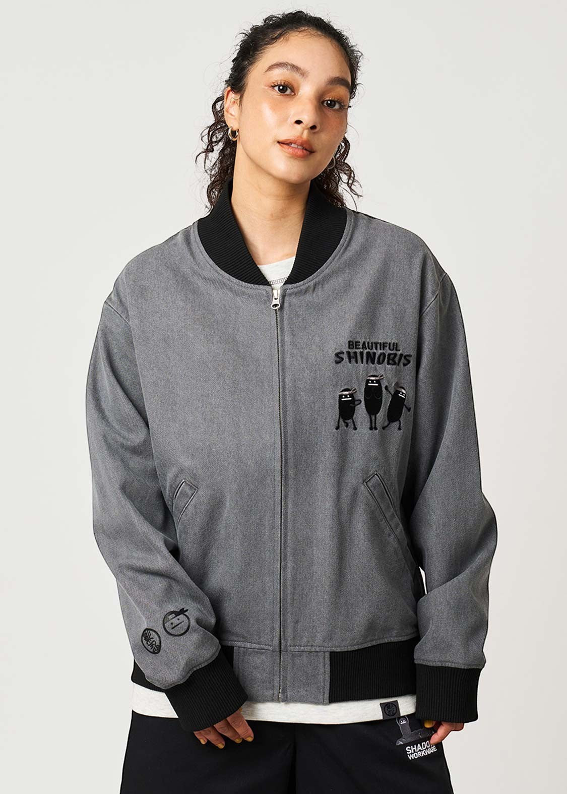 Beautiful Shadow Shinobi | Denim Zip Blouson