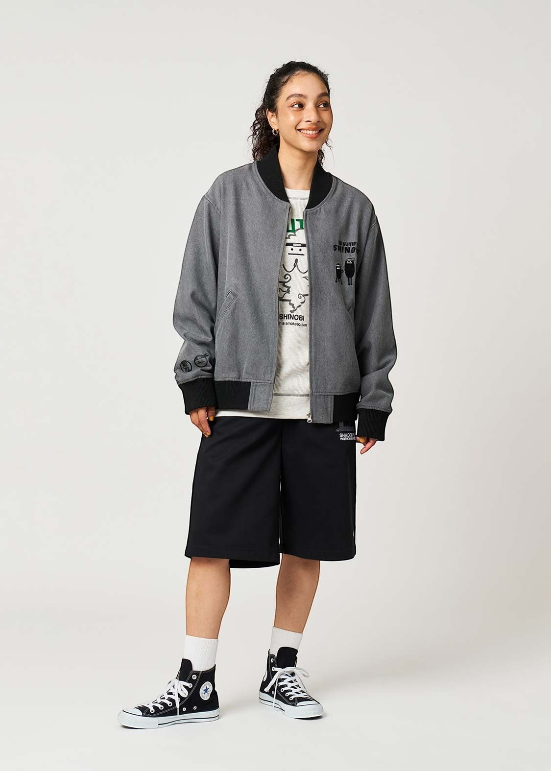 Beautiful Shadow Shinobi | Denim Zip Blouson