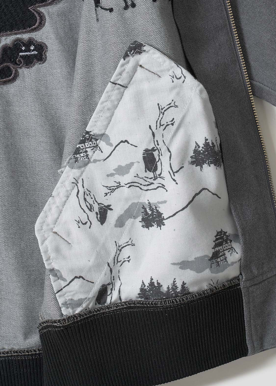 Beautiful Shadow Shinobi | Denim Zip Blouson