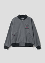 Control Bear | Denim Zip Blouson