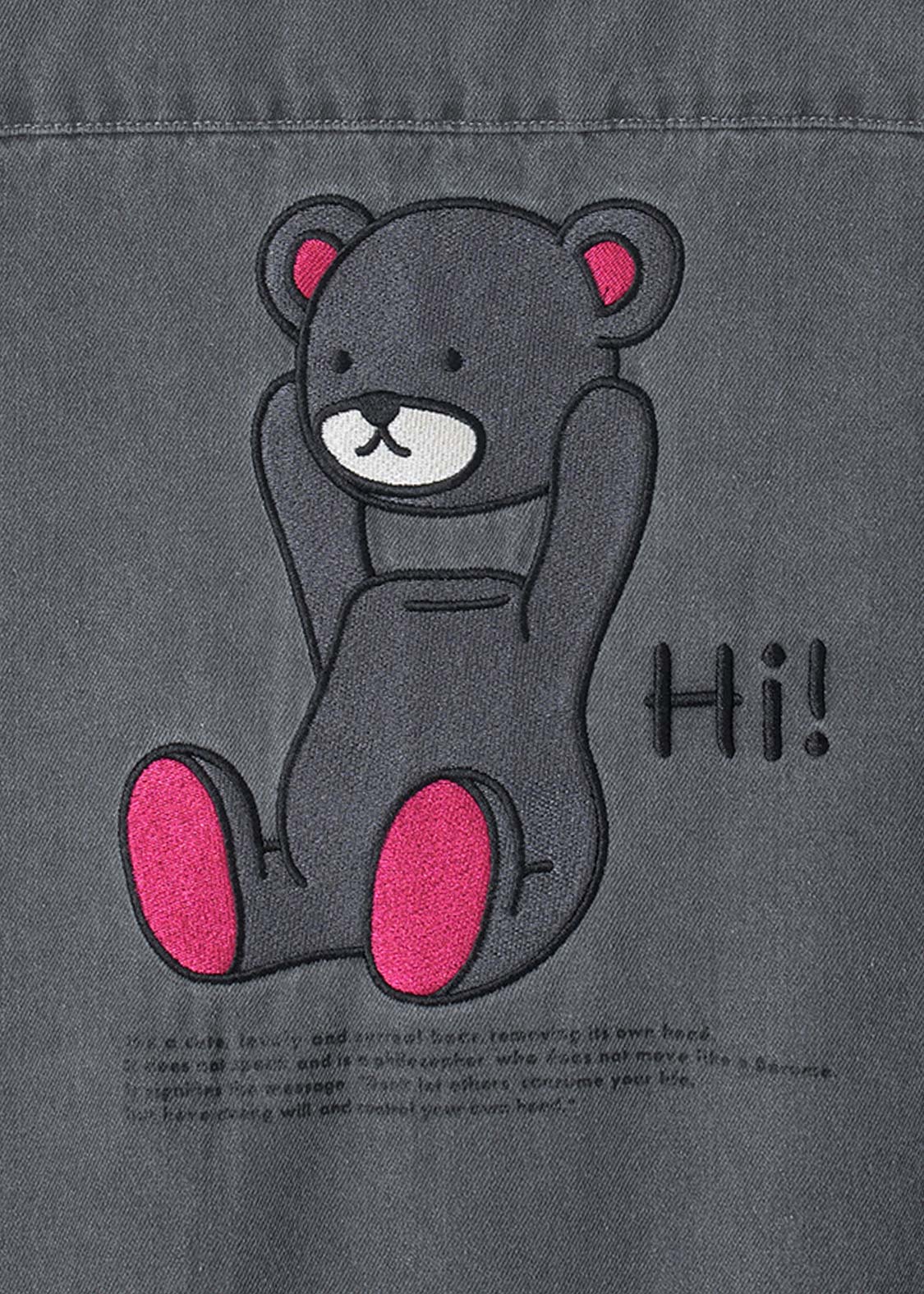 Control Bear | Denim Zip Blouson