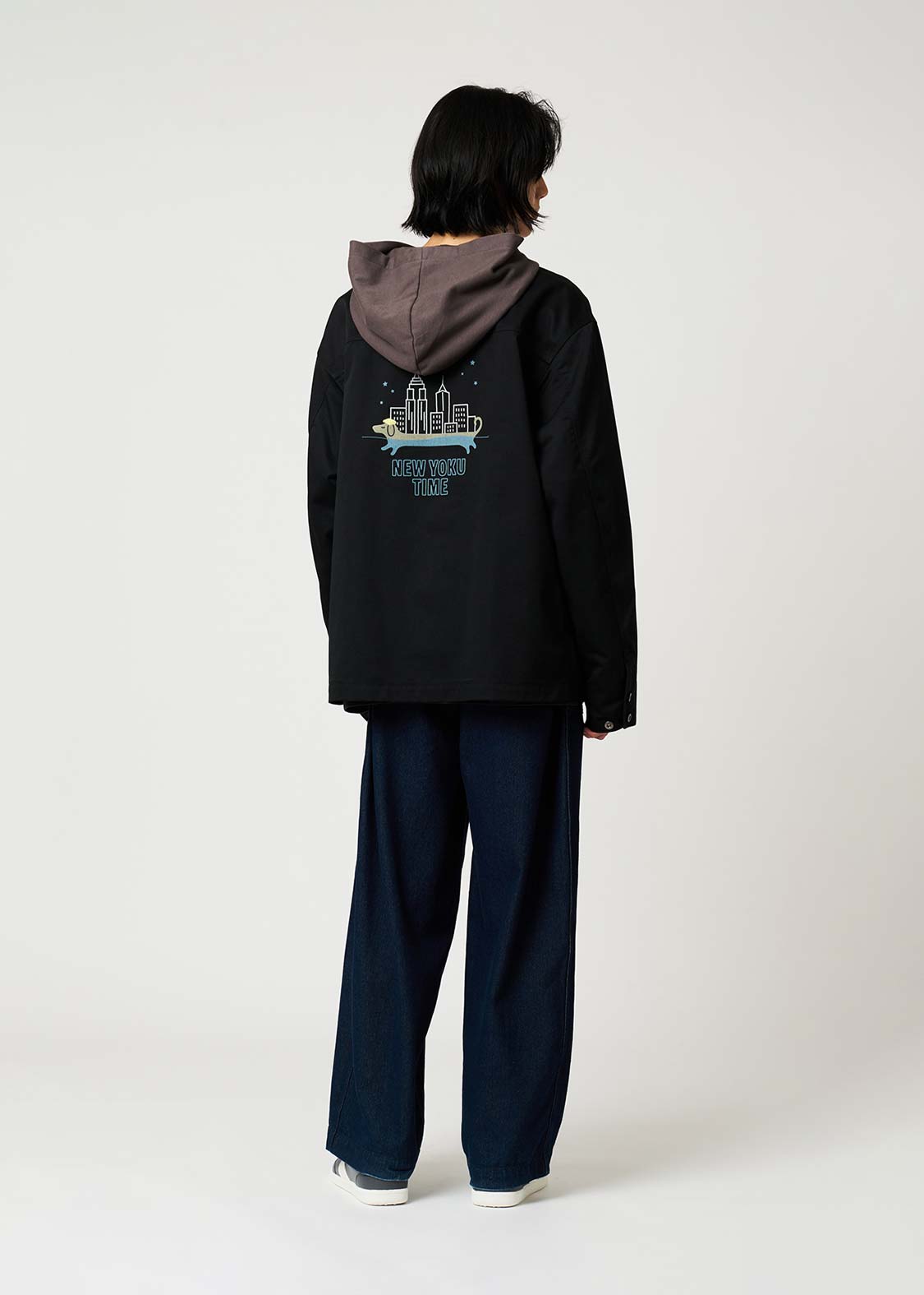 Nagasugiru Inu New York Time | Hooded Coverall