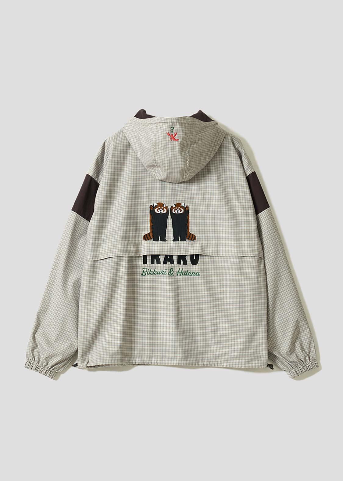 Ikaku Bikkuri Hatena | Check Hooded Blouson