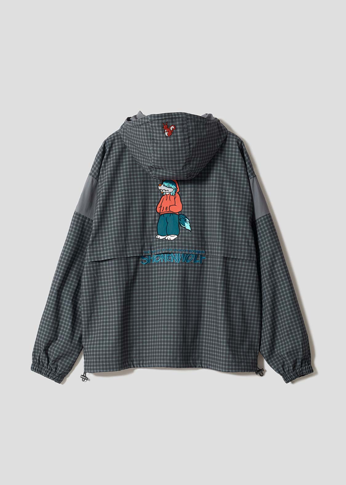 Shonen Wolf | Check Hooded Blouson
