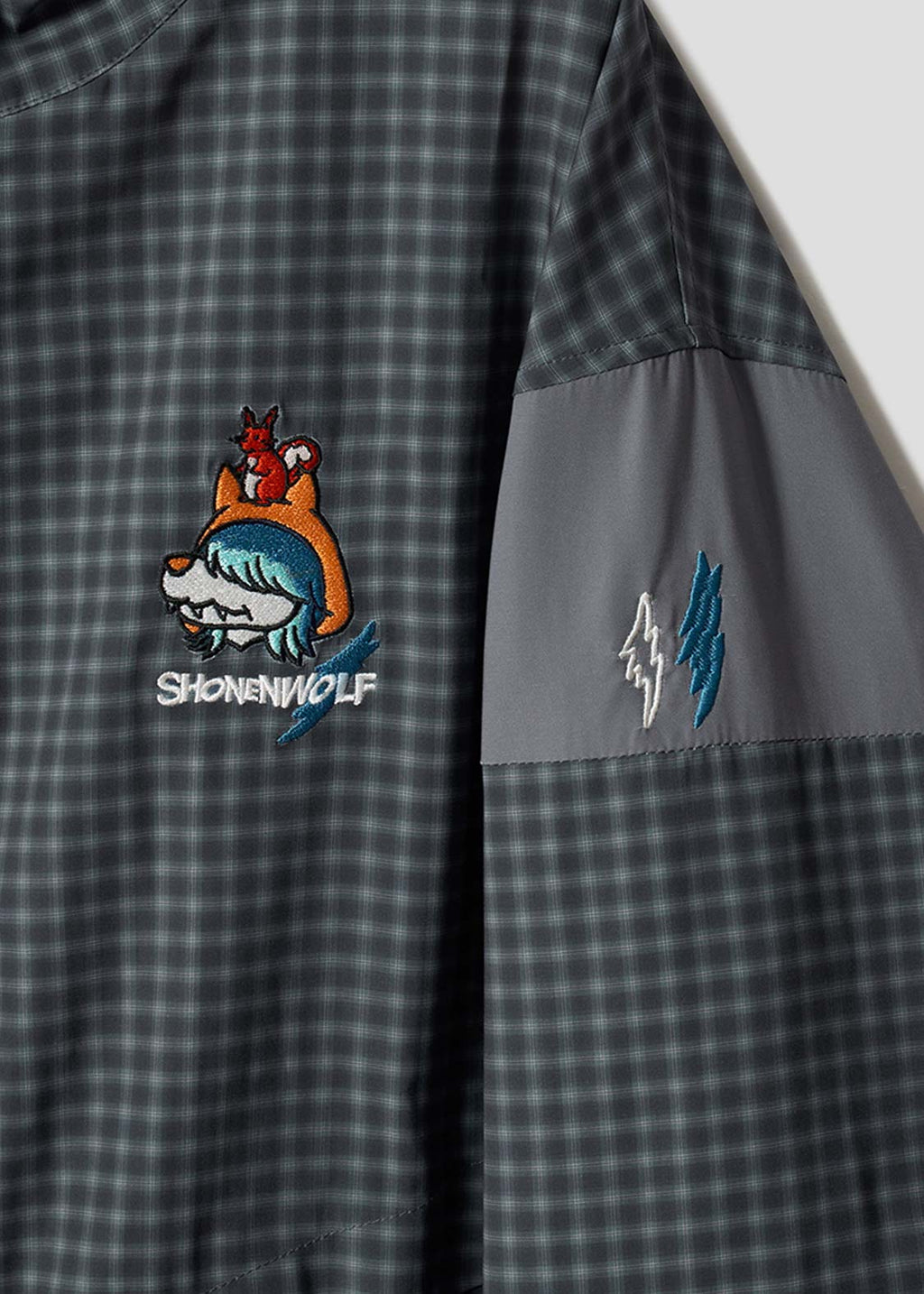 Shonen Wolf | Check Hooded Blouson