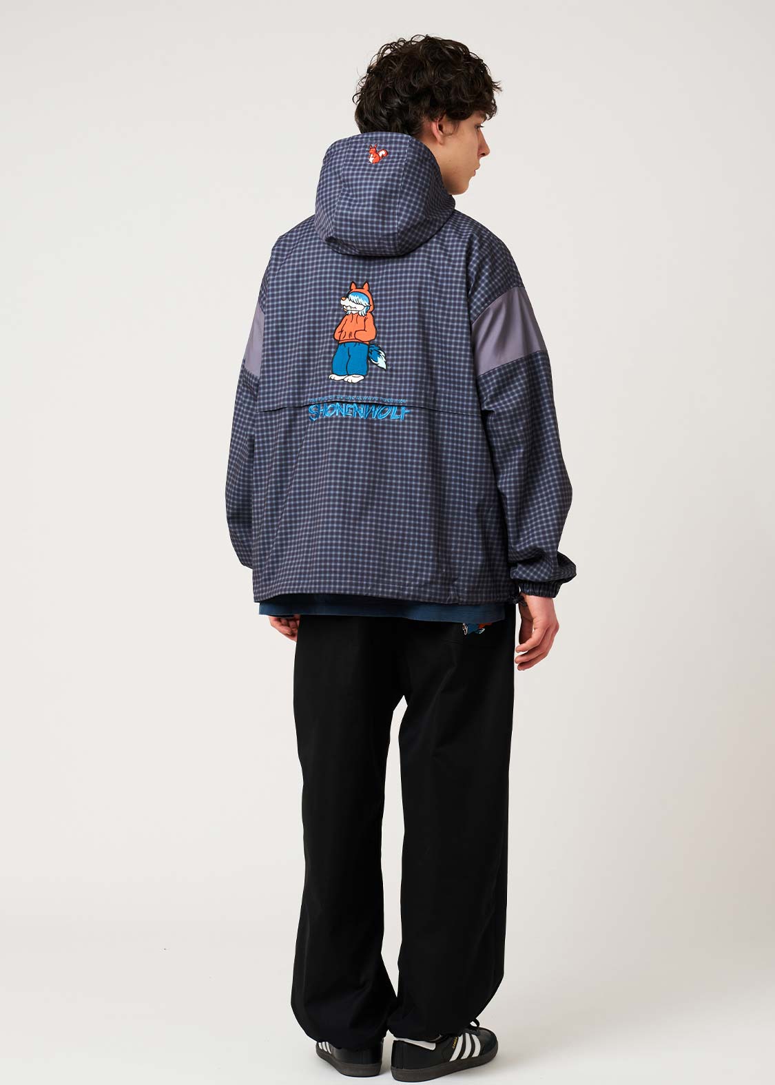 Shonen Wolf | Check Hooded Blouson
