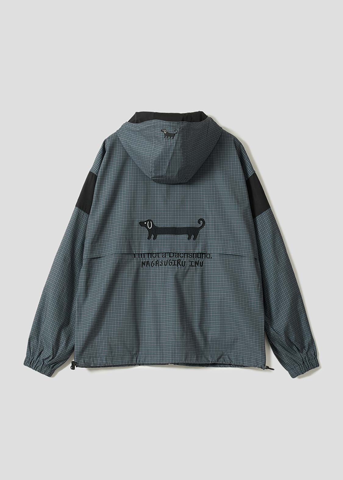 Nagasugiru Inu | Check Hooded Blouson