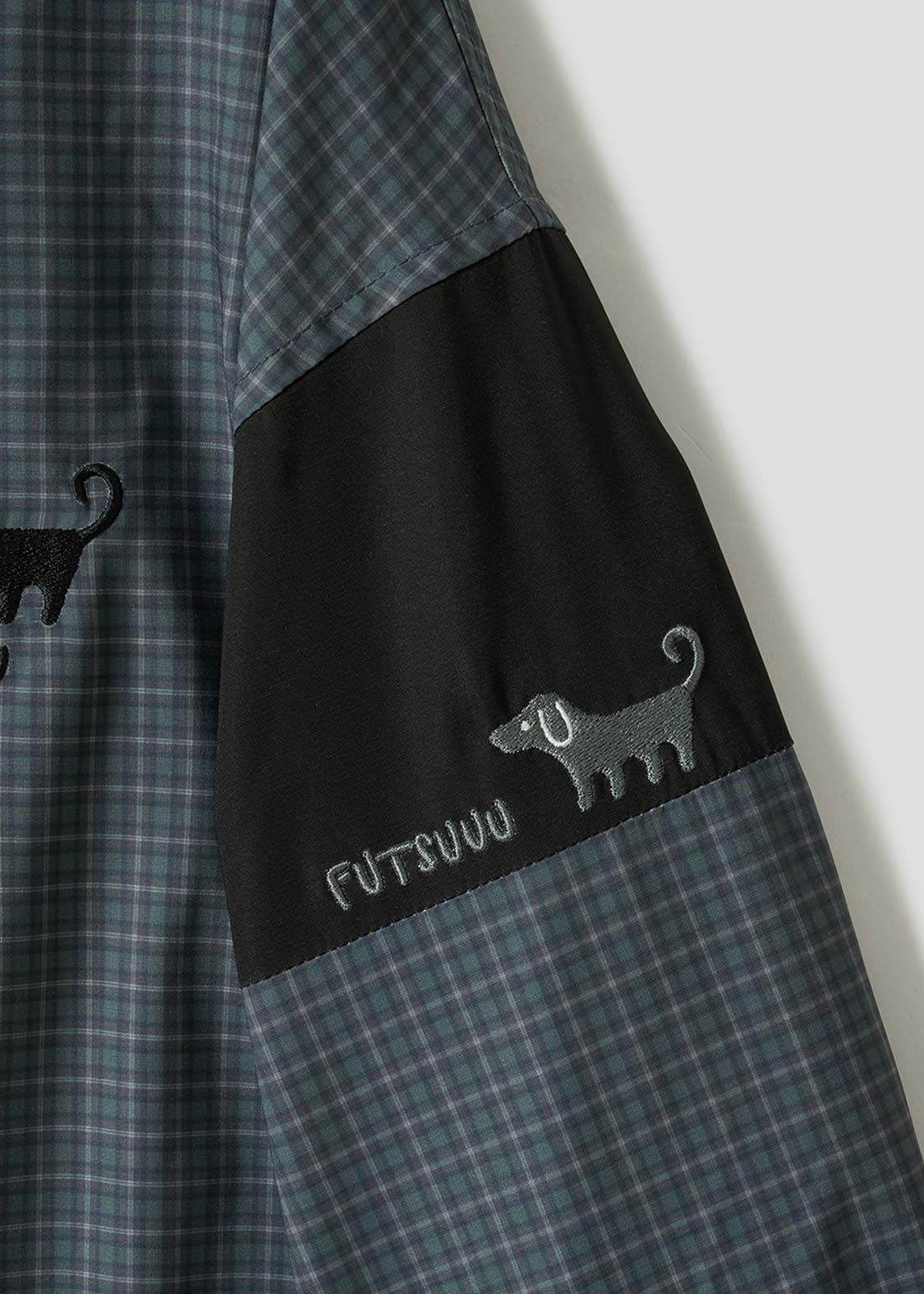 Nagasugiru Inu | Check Hooded Blouson