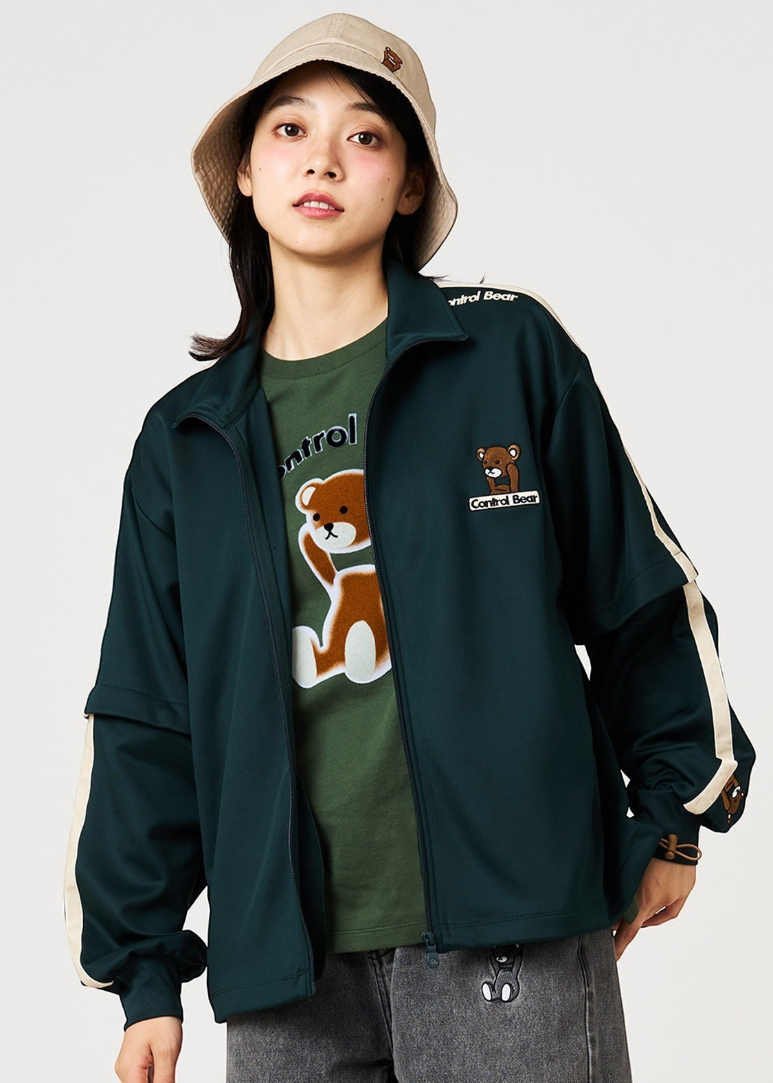 Control Bear | Detachable Track Jacket