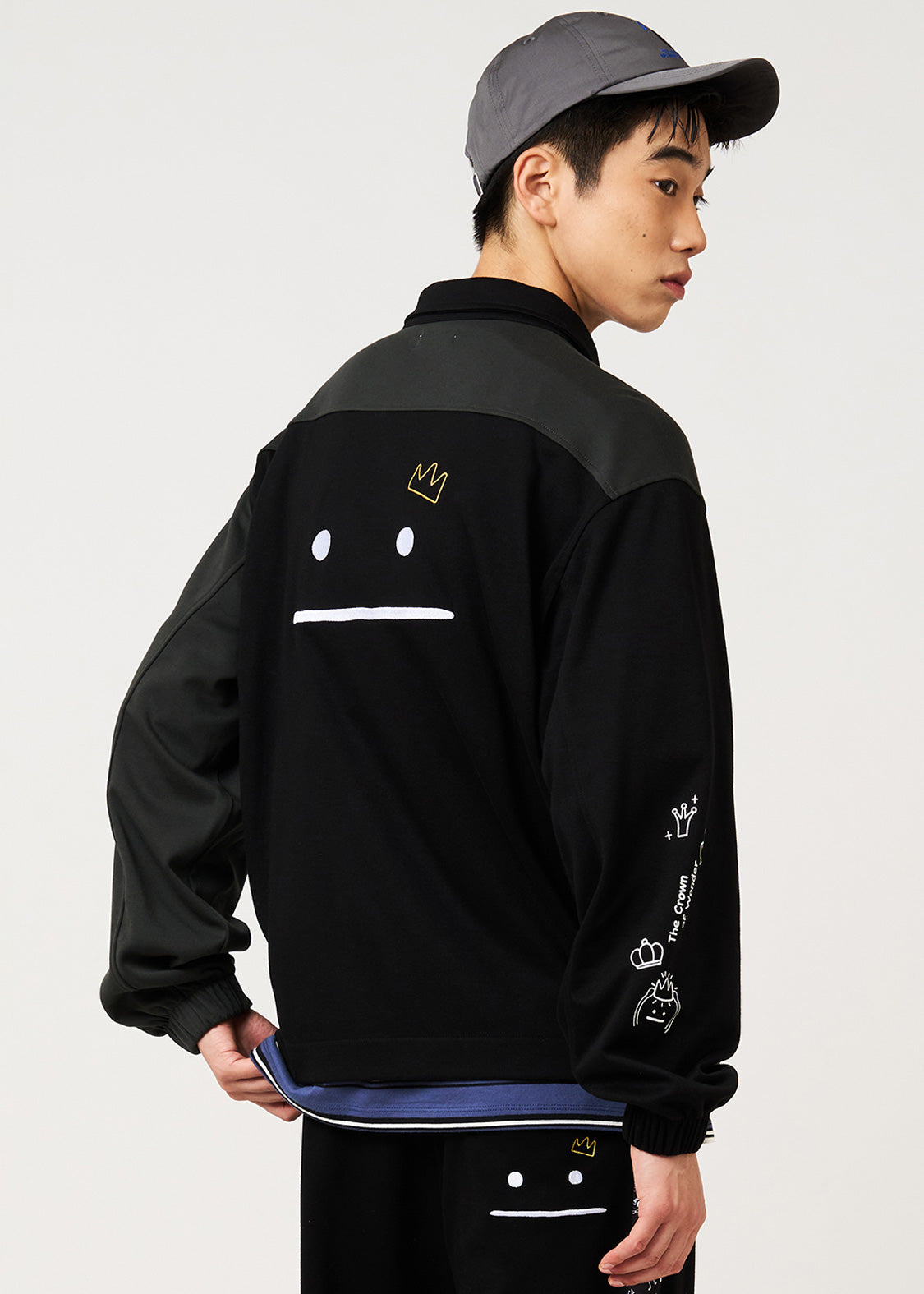 Beautiful Shadow Crown | Ponte Zip Blouson
