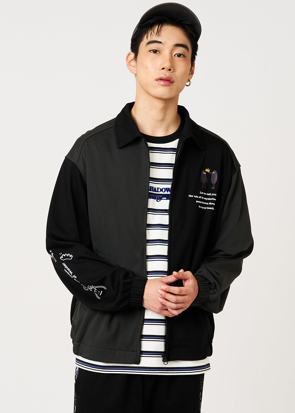 Beautiful Shadow Crown | Ponte Zip Blouson