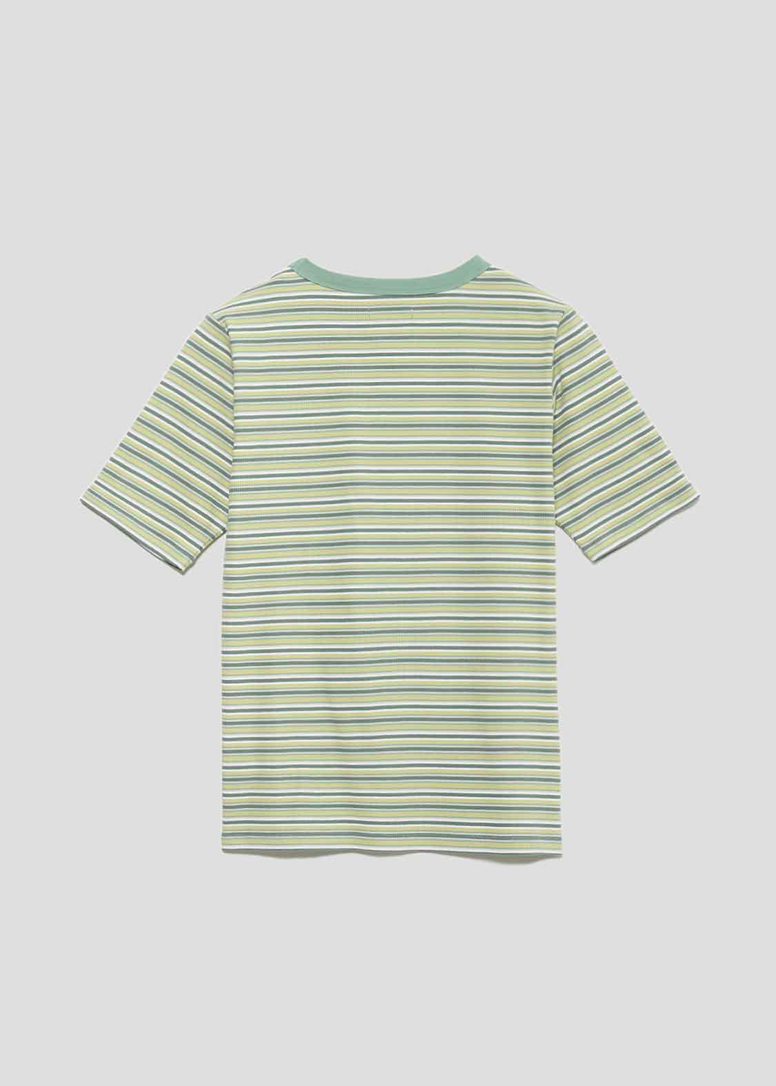 Multi Border Rib Short Sleeve Tee (Ikaku Renshu)