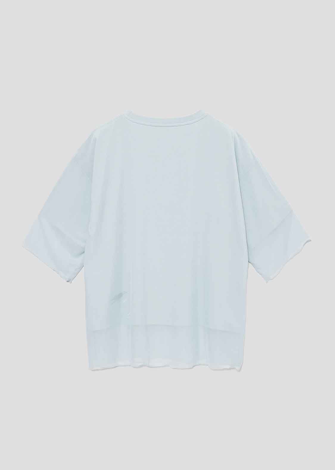 Sheer Layered Short Sleeve Tee (Beautiful Shadow Pool)