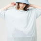 Sheer Layered Short Sleeve Tee (Beautiful Shadow Pool)