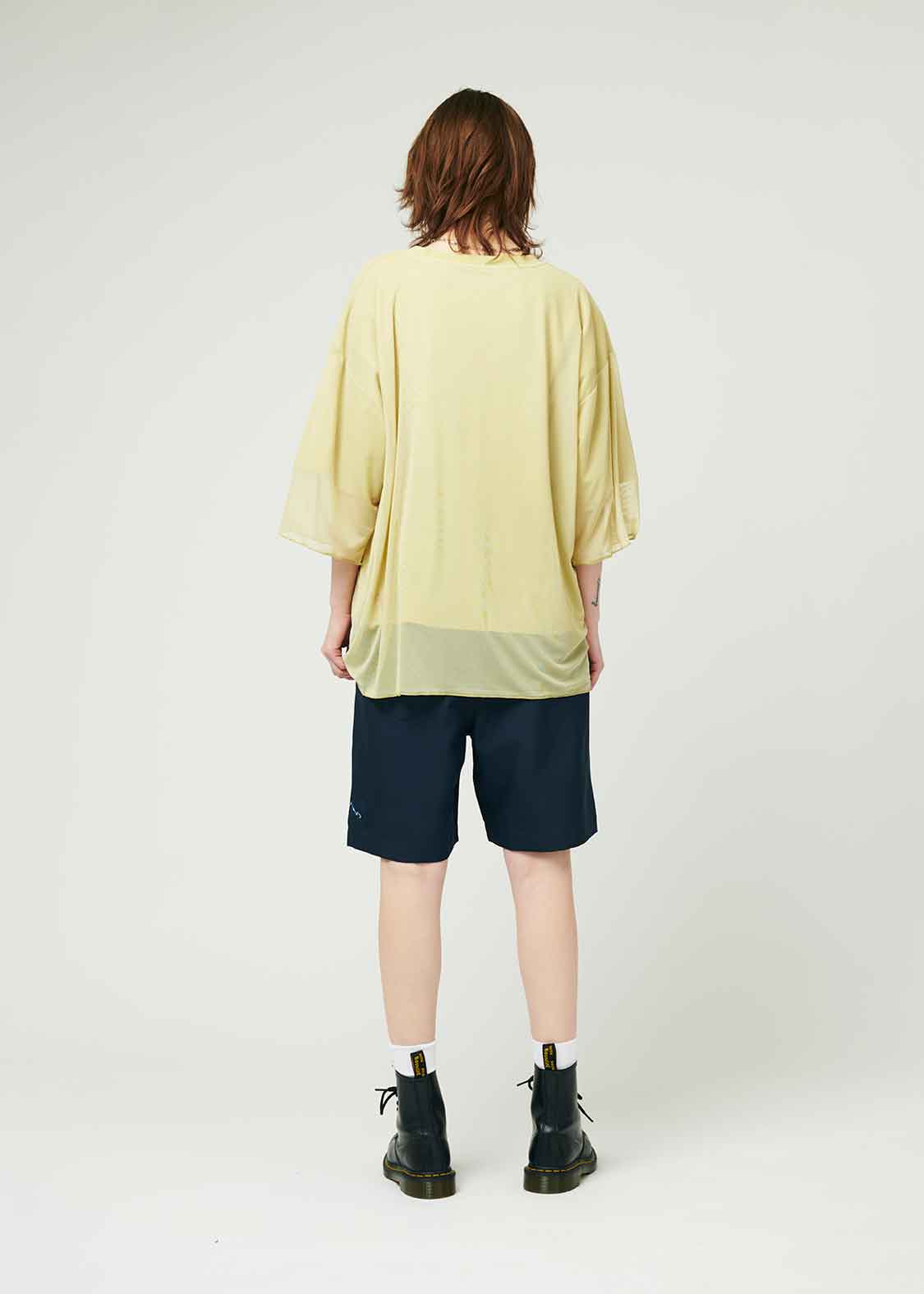 Sheer Layered Short Sleeve Tee (Ikaku a-boo)