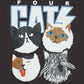 Sheer Layered Short Sleeve Tee (THE FOUR CATS)