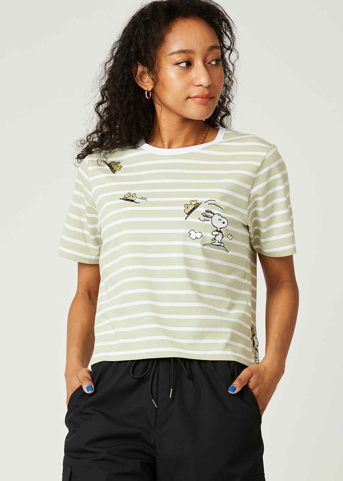 Peanuts Compact Short Sleeve Tee (Peanuts_Hat)