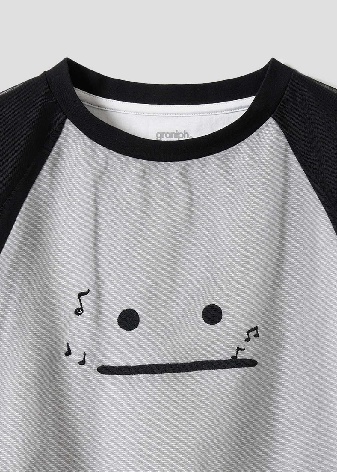 Sheer Layered Raglan Sleeve Tee (Beautiful Shadow Orchestra)